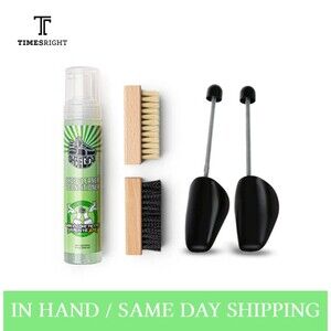 Authentic ShoeLada Foam Shoe Cleaner And Conditioner Brush Kit IN HAND FAST SHIP